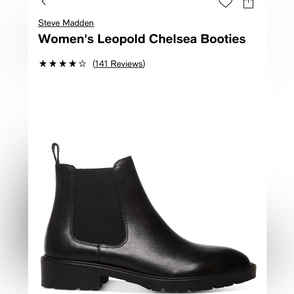 Steve Madden black Leopoldo Chelsea boots